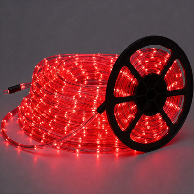 Moonlight 120 LEDs 50 m Red Steady Strip Rice Lights(Pack of 1)
