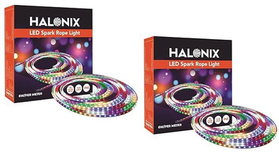 HALONIX 480 LEDs 10 m Multicolor Flickering Strip Rice Lights(Pack of 2)