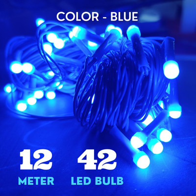 X4Decor 42 LEDs 12 m Blue Steady String Rice Lights(Pack of 1)
