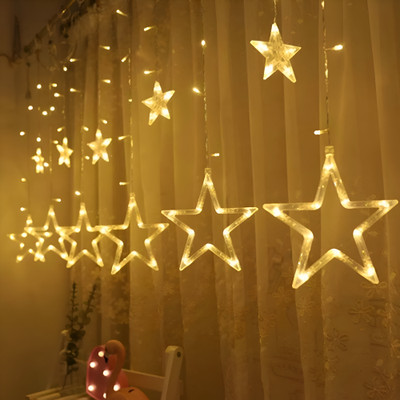 GloShyn 138 LEDs 2.5 m White Flickering, Steady Star Rice Lights(Pack of 1)
