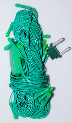 DYNEBEAM 22 LEDs 10 m Green Steady String Rice Lights(Pack of 1)