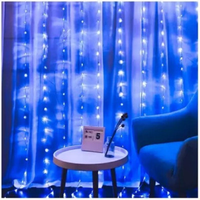 Nelson 46 LEDs 12 m Blue Steady Bulb Rice Lights(Pack of 1)