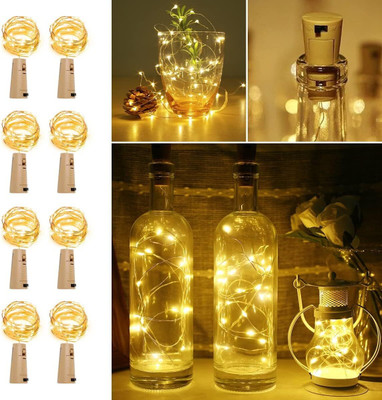 beecraft 20 LEDs 2 m White Steady Ball Rice Lights(Pack of 8)