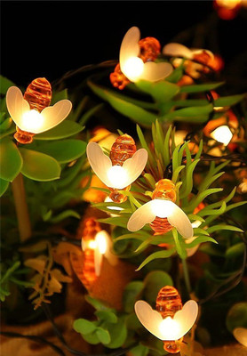 WunderVoX 16 LEDs 2.43 m Orange Steady String Rice Lights(Pack of 1)