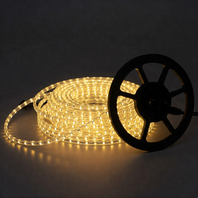 Moonlight 120 LEDs 50 m Yellow Steady Strip Rice Lights(Pack of 1)