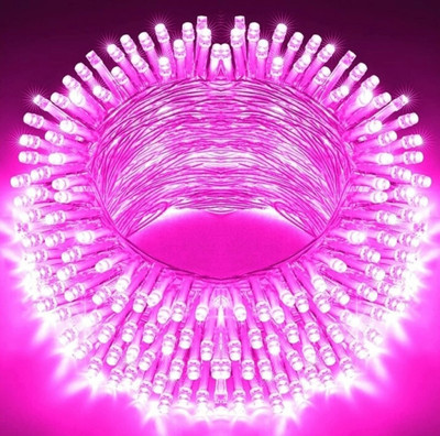 R Art 40 LEDs 11 m Pink Steady String Rice Lights(Pack of 1)