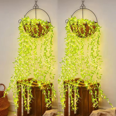 Atipriya 200 LEDs 3 m Yellow Flickering Leaf Rice Lights(Pack of 1)