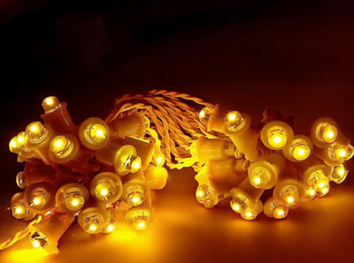 Shiv Shankar Sells 50 LEDs 10 m Yellow Steady Bulb Rice Lights(Pack of 1)