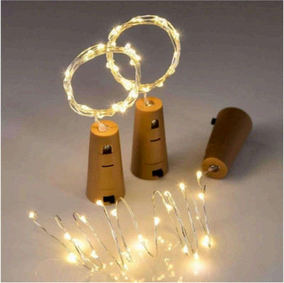 Anagh enterprises 20 LEDs 3 m Yellow Steady Strip Rice Lights(Pack of 3)