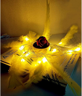 MG TRADING 16 LEDs 3.05 m Yellow Steady Bulb Rice Lights(Pack of 1)
