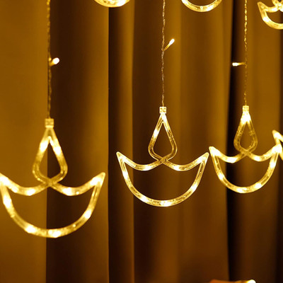 G2L 12 LEDs 3 m Yellow Flickering Diya Rice Lights(Pack of 1)