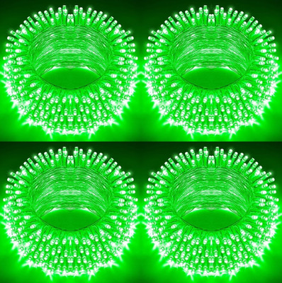 ELECRTIC ELITE 40 LEDs 12 m Green Steady String Rice Lights(Pack of 4)
