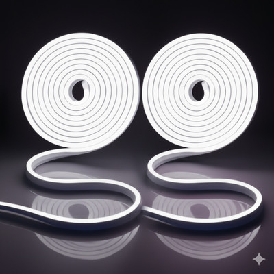 ATULUX 600 LEDs 5 m White Steady Strip Rice Lights(Pack of 2)