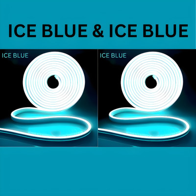 shinepark 600 LEDs 5 m White, Blue, White, Blue Steady Strip Rice Lights(Pack of 2)