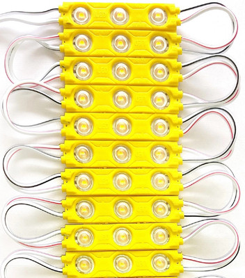 AP Source 10 LEDs 1 m Yellow Color Changing, Steady, Flickering Bulb Rice Lights(Pack of 10)