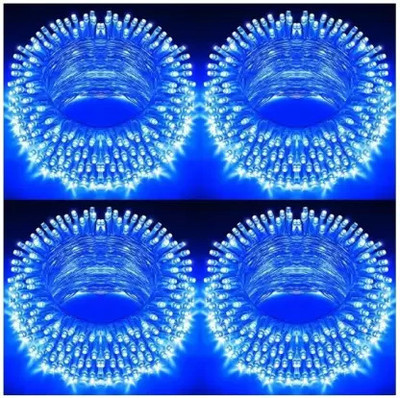 CANDLE 40 LEDs 11 m Blue Steady String Rice Lights(Pack of 4)