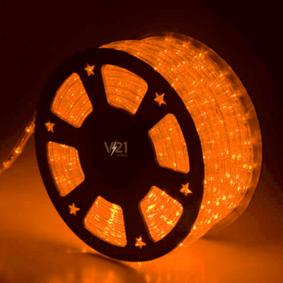 V21 1200 LEDs 10 m Orange Steady Strip Rice Lights(Pack of 1)