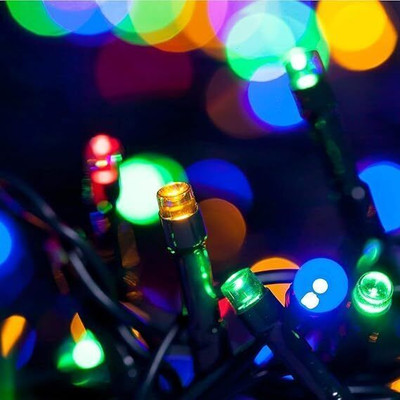 ishumi 70 LEDs 15 m Multicolor Color Changing, Flickering, Steady Bulb Rice Lights(Pack of 4)