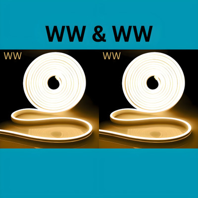 shinepark 600 LEDs 5 m Brown, White, Brown, White Steady Strip Rice Lights(Pack of 2)