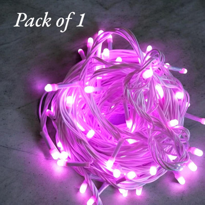 TechPride 40 LEDs 11 m Purple Steady String Rice Lights(Pack of 1)