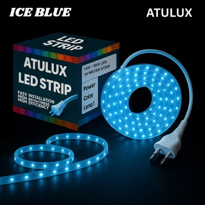 ATULUX 950 LEDs 14 m Blue, White Steady Strip Rice Lights(Pack of 1)
