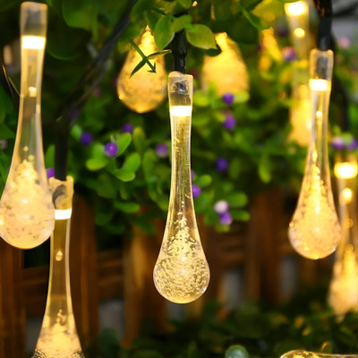 Nestella 14 LEDs 3 m Gold Steady Water Drop Rice Lights(Pack of 1)