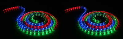 Daiwik 240 LEDs 4 m Multicolor Steady Strip Rice Lights(Pack of 2)