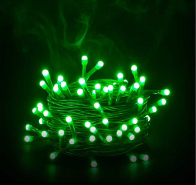 TheVarietyHouse 40 LEDs 15 m Green Color Changing String Rice Lights(Pack of 1)