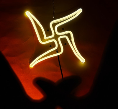 Nagina 220 LEDs 18 m Yellow, White, Orange, Pink, Red, Purple Flickering Swastik Rice Lights(Pack of 1)