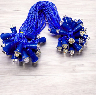 Shiv Shankar Sells 50 LEDs 10 m Blue Steady Bulb Rice Lights(Pack of 1)