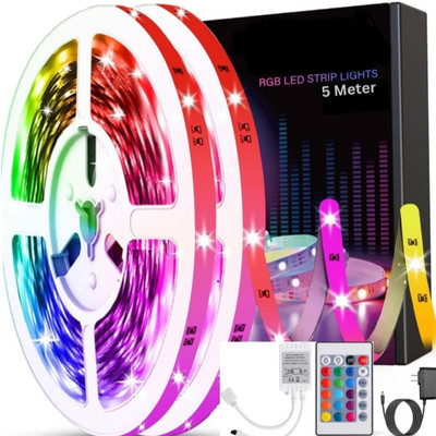 SP 1 LEDs 5 m Multicolor Color Changing Strip Rice Lights(Pack of 1)