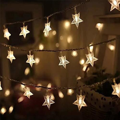 ZESTRUM 16 LEDs 3.35 m Yellow Steady Star Rice Lights(Pack of 1)