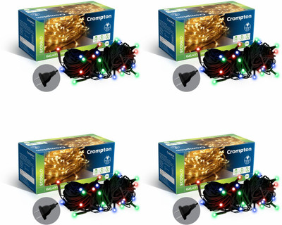 Crompton 48 LEDs 10 m Multicolor Color Changing String Rice Lights(Pack of 4)
