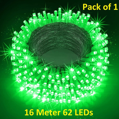 xenith 62 LEDs 16 m Green Steady String Rice Lights(Pack of 1)