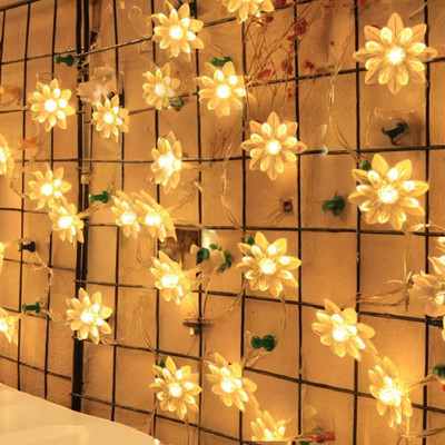 RaajaOutlets 20 LEDs 4.5 m Yellow Steady Flower Rice Lights(Pack of 1)
