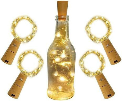 Raga Plus 20 LEDs 2.03 m Yellow Steady Bulb Rice Lights(Pack of 4)