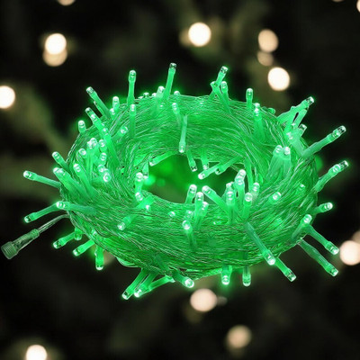 ASIDEA 36 LEDs 15 m Green Steady Bulb Rice Lights(Pack of 1)
