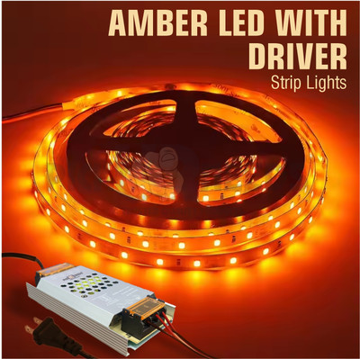 Pick Ur Needs 240 LEDs 5 m Orange Steady Strip Rice Lights(Pack of 1)