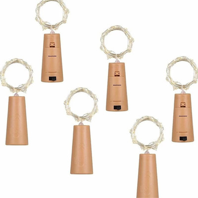 Urvi 20 LEDs 1.98 m Yellow Steady String Rice Lights(Pack of 6)