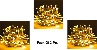 Jee Dee 40 LEDs 15 m Transparent Steady Ball Rice Lights(Pack of 3)