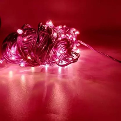 NYRA STORE 36 LEDs 15 m Pink Steady String Rice Lights(Pack of 1)