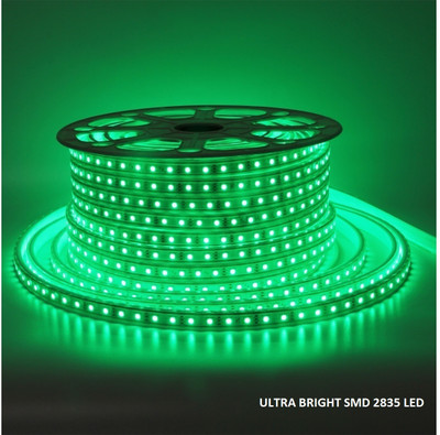 OLIPS 720 LEDs 6 m Green Steady Strip Rice Lights(Pack of 1)