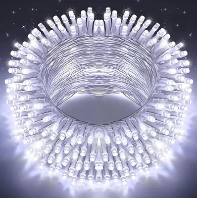 TechPride 40 LEDs 11 m White Steady String Rice Lights(Pack of 1)
