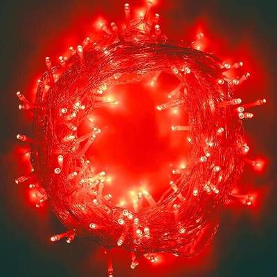 Meira Jewellery 40 LEDs 11 m Red Steady String Rice Lights(Pack of 2)