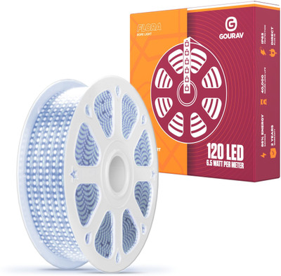 GOURAV 6000 LEDs 50 m White Steady String Rice Lights(Pack of 1)