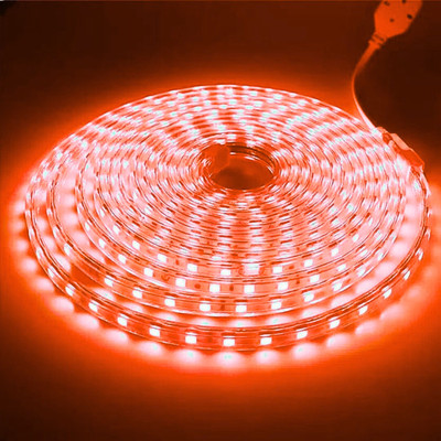 Volt Vision 1200 LEDs 5 m Orange Steady Strip Rice Lights(Pack of 1)