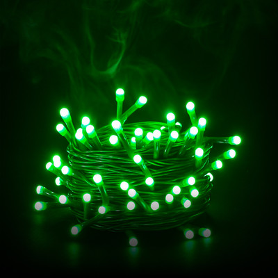 MPROW 56 LEDs 15 m Green Steady String Rice Lights(Pack of 1)