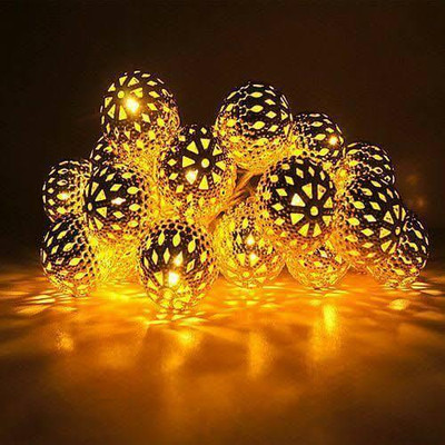 Pathogenesis 30 LEDs 15 m Gold Steady Bell Rice Lights(Pack of 1)