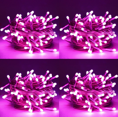 Errol 36 LEDs 11 m Pink Steady String Rice Lights(Pack of 4)