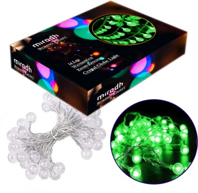 MIRADH 14 LEDs 3 m Green Steady Ball Rice Lights(Pack of 1)